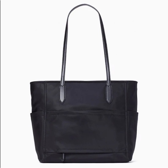 ♠️kate spade Chelsea Large Nylon Tote Bag, Black NWT - Picture 4 of 10